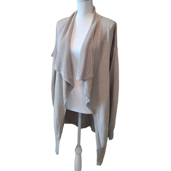Banana Republic Sweaters - Banana Republic Waterfall Cardigan Italian Linen Draped Beige Coastal Medium